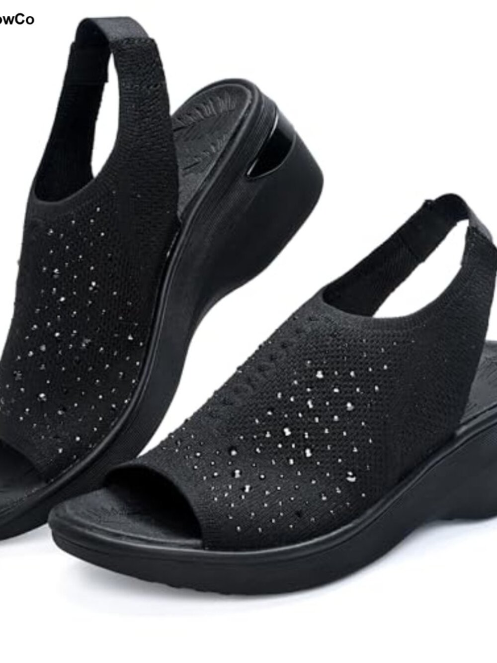 Women's Wedge Sandals Arch Support Memory Foam Slingback Summer Shoes